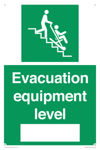 Evacuation equipment level